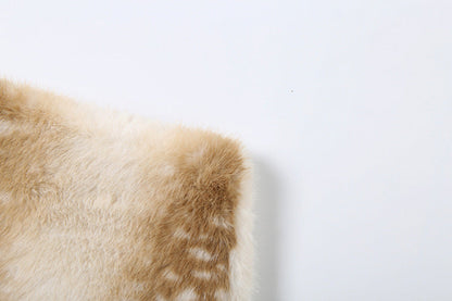 Zip-up fluffy contrast mini skirt  | Festival Outfits Women