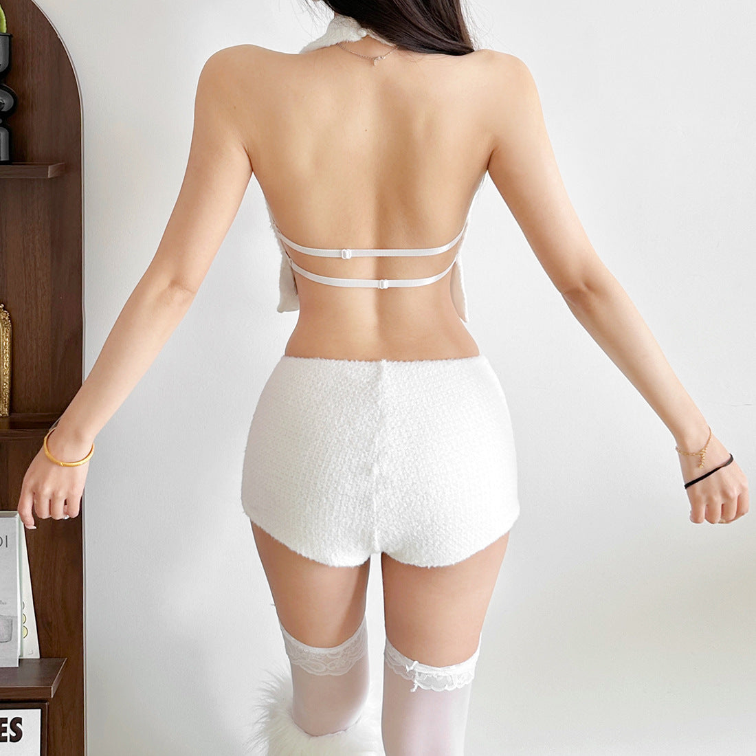 Halter button backless low rise pant set  | Festival Outfits Women