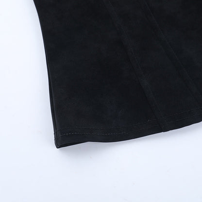 V neck zip-up backless solid cami top  | Festival Outfits Women
