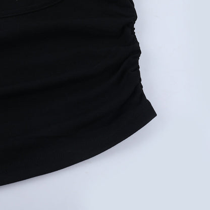 Cross back cowl neck backless solid cami top  | Festival Outfits Women