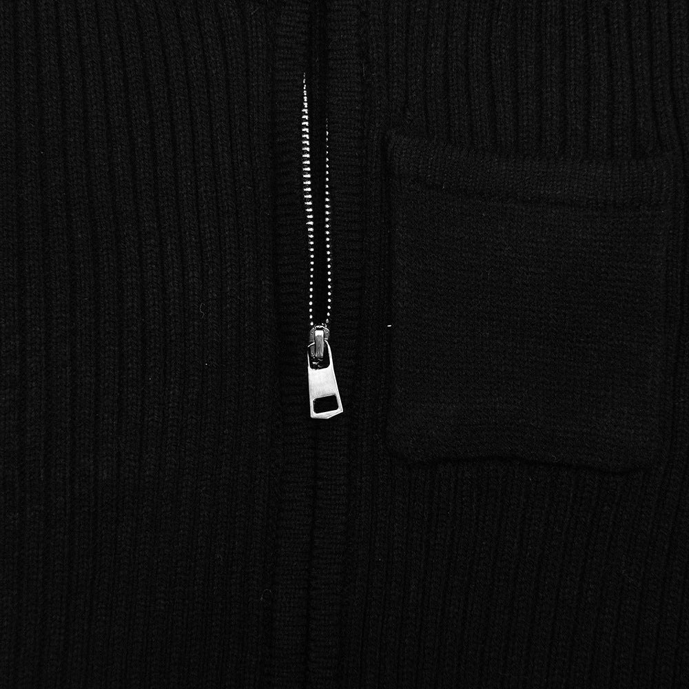 Long sleeve zip-up high neck solid top  | Festival Outfits Women
