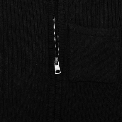 Long sleeve zip-up high neck solid top  | Festival Outfits Women