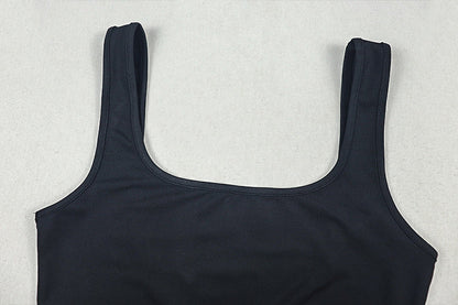 Hollow out square neck backless tank jumpsuit  | Festival Outfits Women