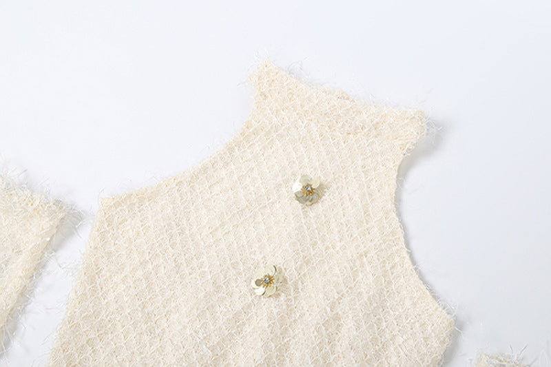 Halter glitter gloves raw hem backless mini dress  | Festival Outfits Women
