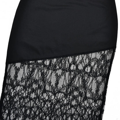 High neck lace hem shrug backless 2 piece midi dress  | Festival Outfits Women