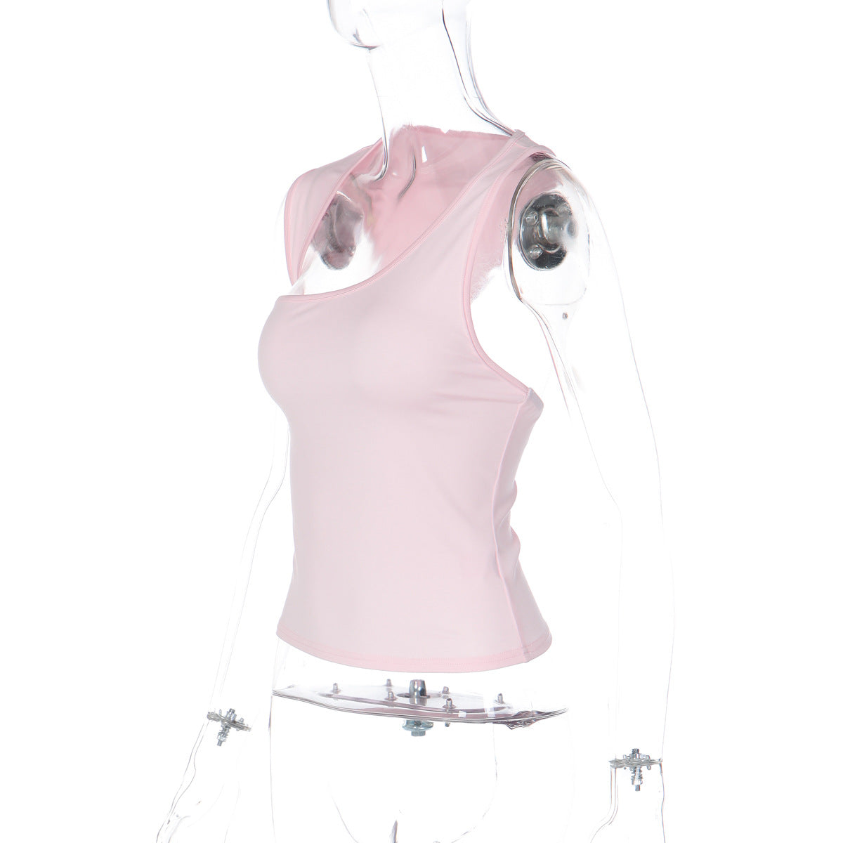 Irregular sleeveless solid tank top  | Festival Outfits Women