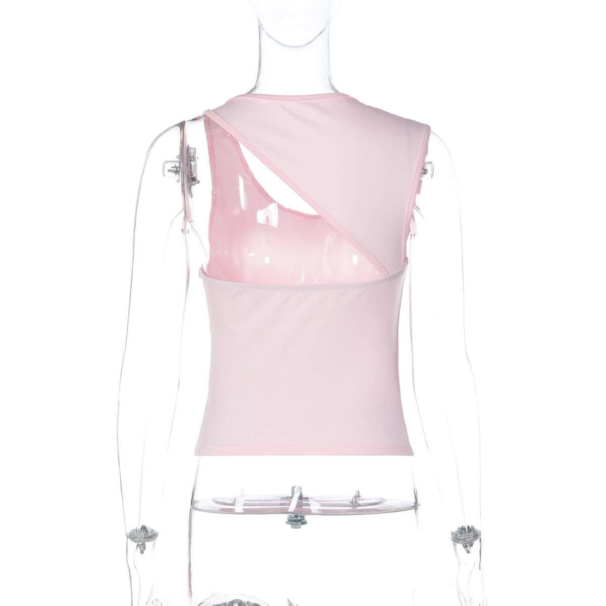 Irregular sleeveless solid tank top  | Festival Outfits Women