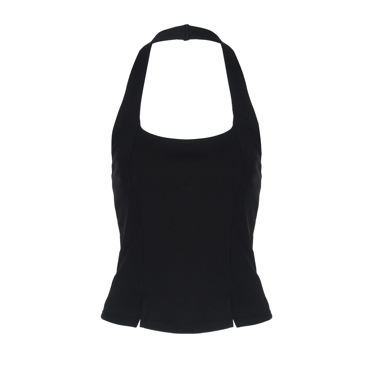 Halter u neck backless solid top  | Festival Outfits Women