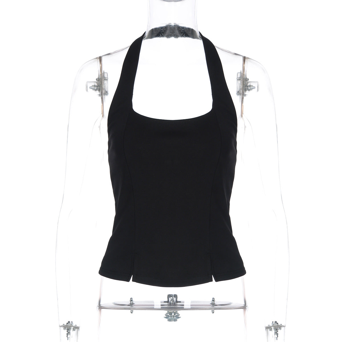 Halter u neck backless solid top  | Festival Outfits Women