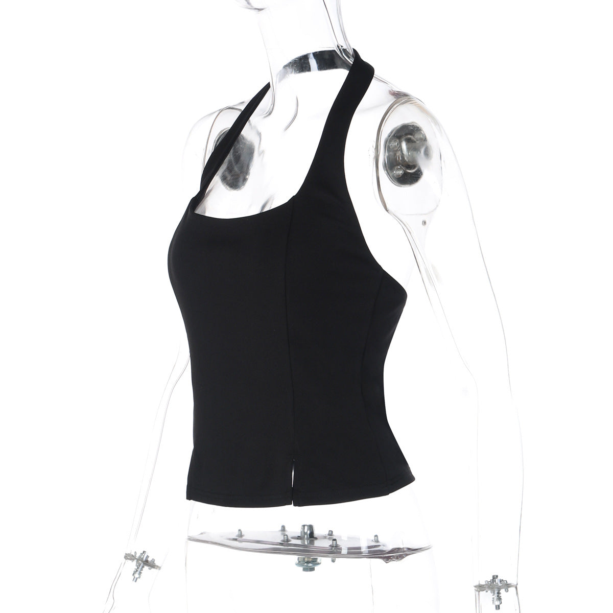 Halter u neck backless solid top  | Festival Outfits Women