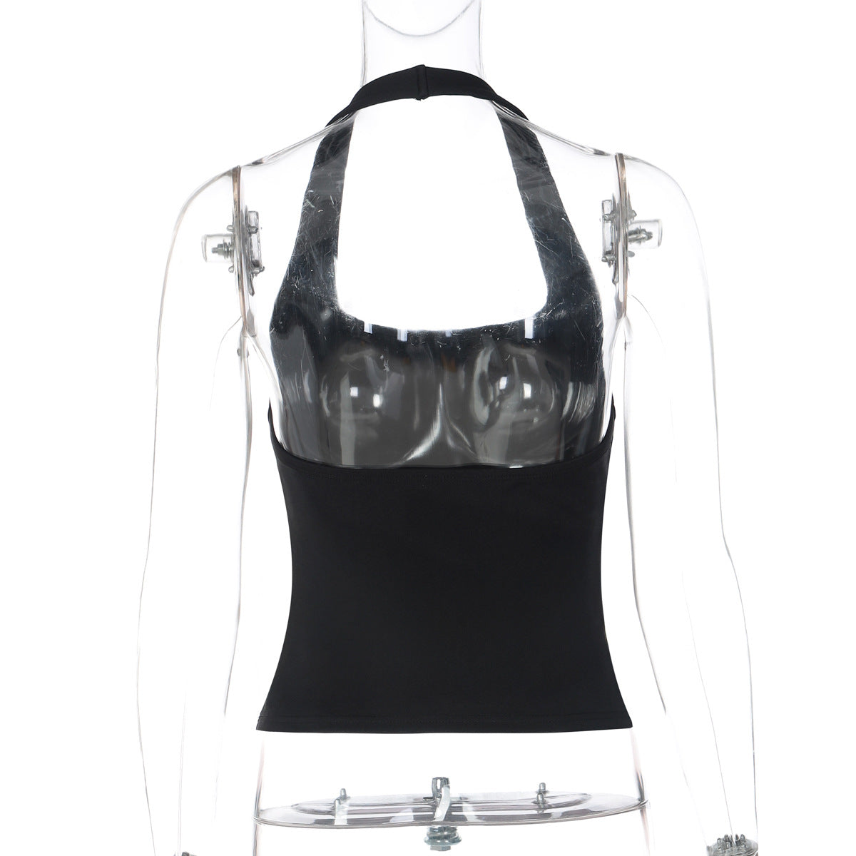 Halter u neck backless solid top  | Festival Outfits Women