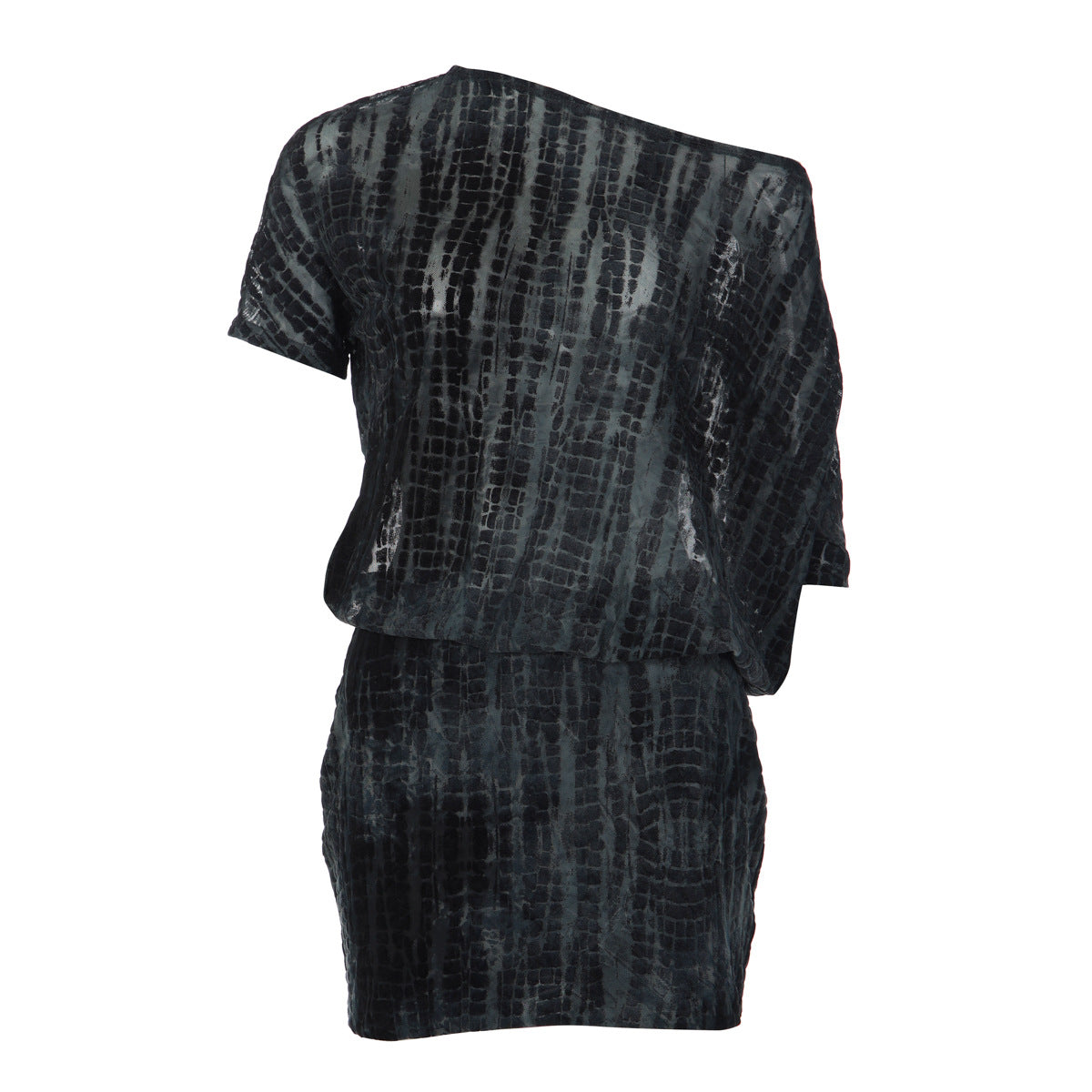 Short sleeve self tie irregular backless mini dress  | Festival Outfits Women
