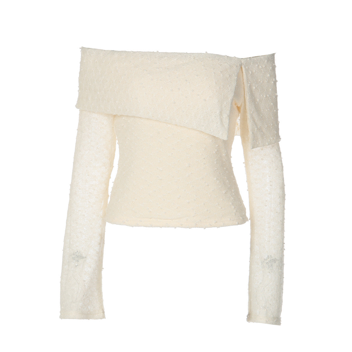 Off shoulder long sleeve irregular backless top  | Festival Outfits Women