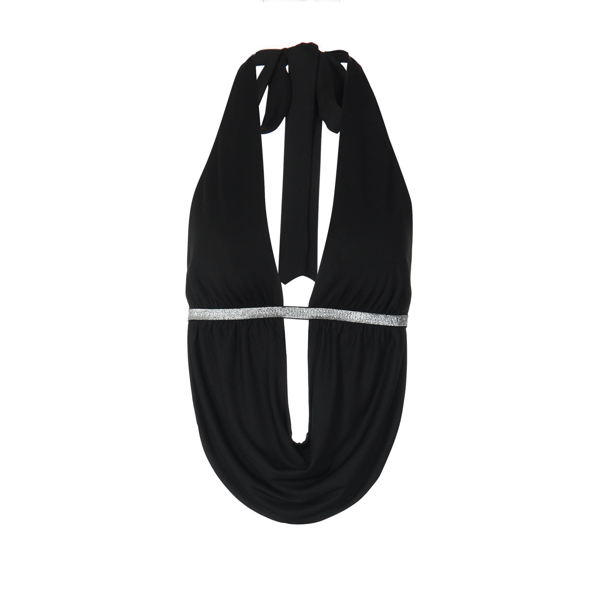 Hollow out self tie halter backless top  | Festival Outfits Women