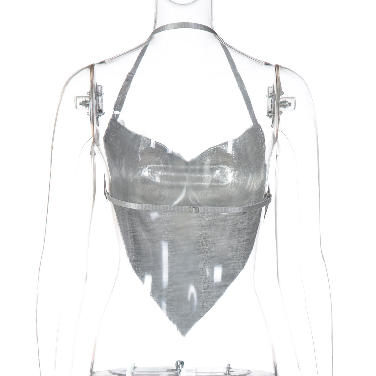 Cowl neck halter embroidery backless top  | Festival Outfits Women