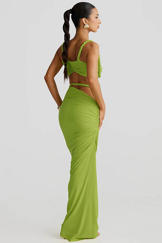 Conjunto de falda brisa de albaricoque