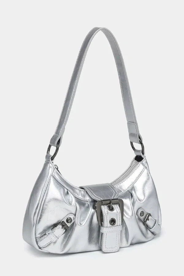 Sage Buckle Shoulder Bag