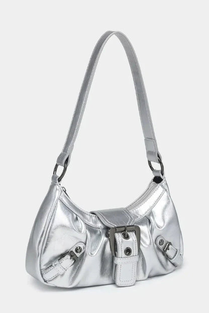 Sage Buckle Shoulder Bag