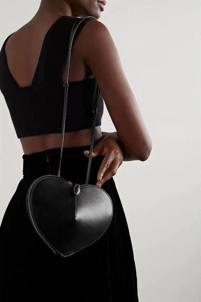 Bolsa para teléfono con forma de corazón, estilo coreano y japonés