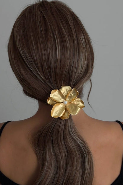 Floral Design Alloy Hair Cuff