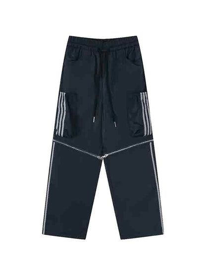 Pocket Knee Zip Up Design Cargo Pants