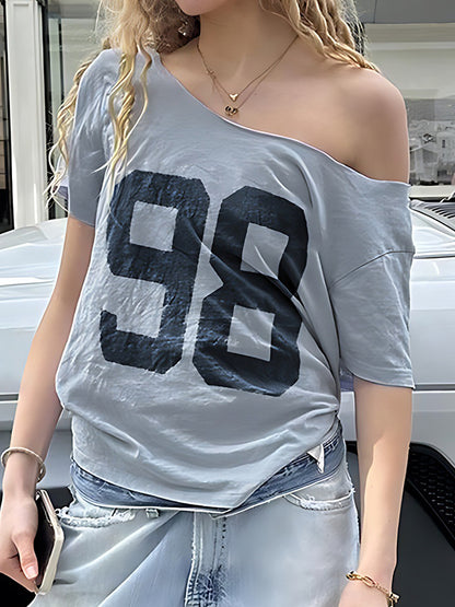 Digital Print Oversized Short Sleeve Tee