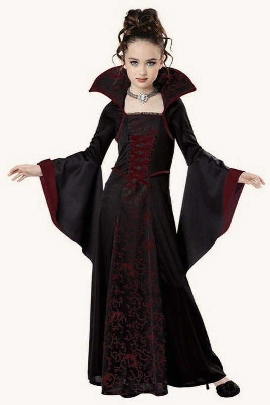 Lace Up Witch Dress Kid Halloween Costume