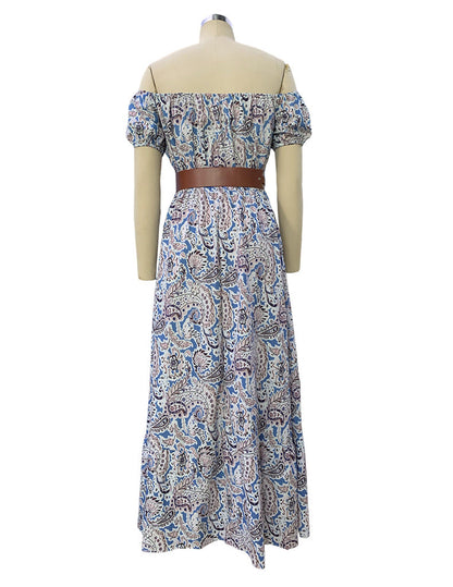 Short Sleeve Bohemian Dress