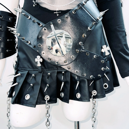 Irregular o ring metal chain long sleeve hollow out bodysuit  | Festival Outfits Women