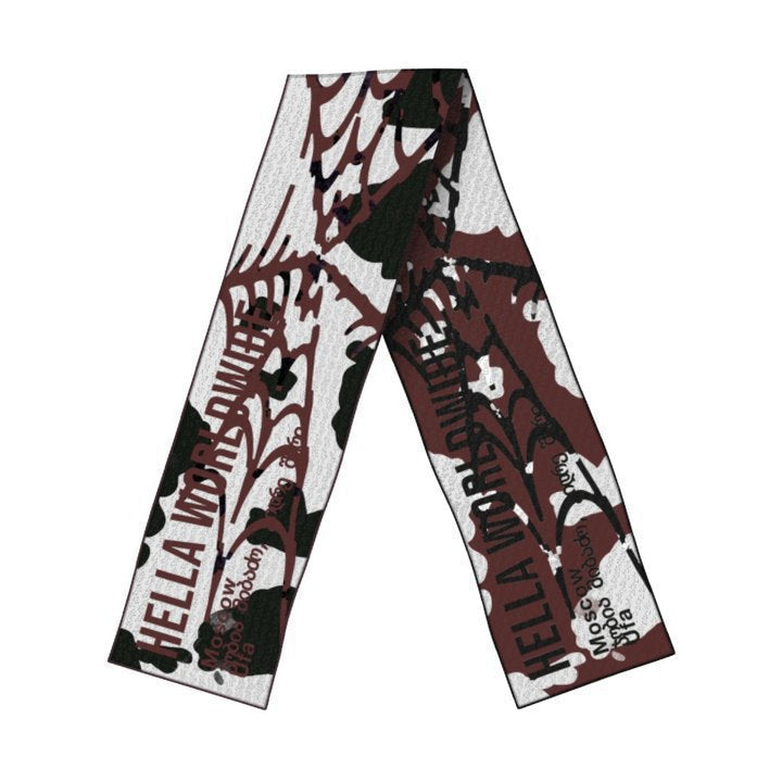 Dark Flame Reversible Jacquard Versatile Scarf