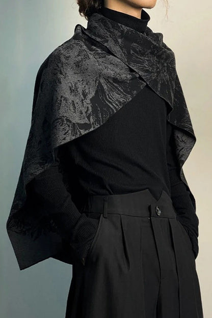 Dark Warm Long Cashmerette Scarf