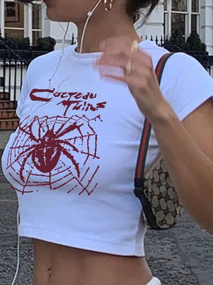 Spider Print Short Sleeve Tee