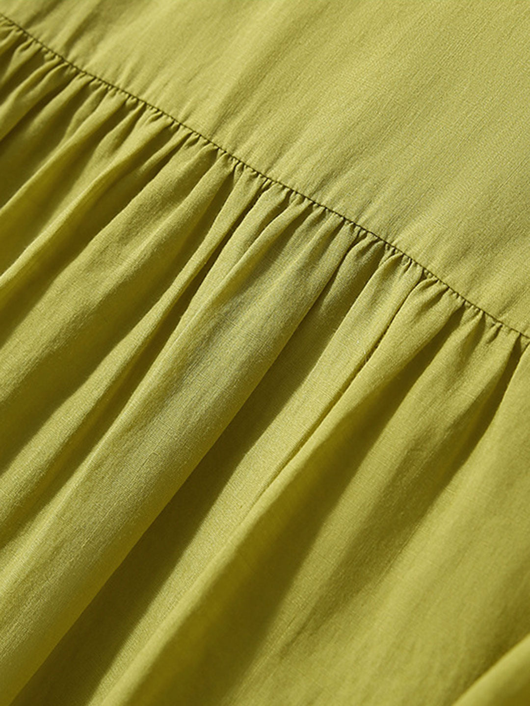 Molly Elegant Puff Sleeve Loose Shirt-Khaki