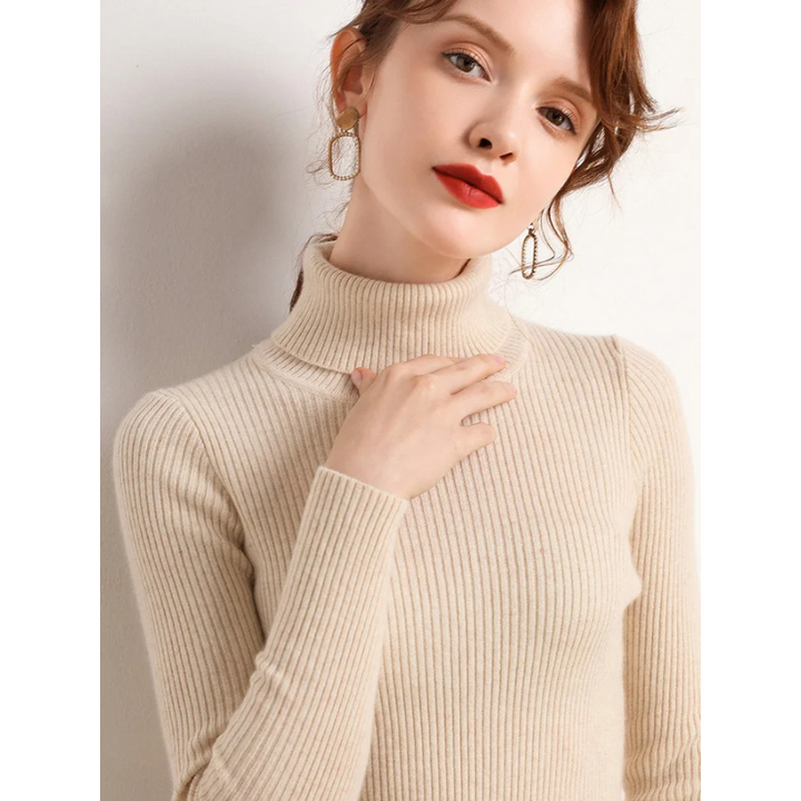 Jersey informal de manga larga y corte ajustado para mujer | Ideal para otoño/invierno