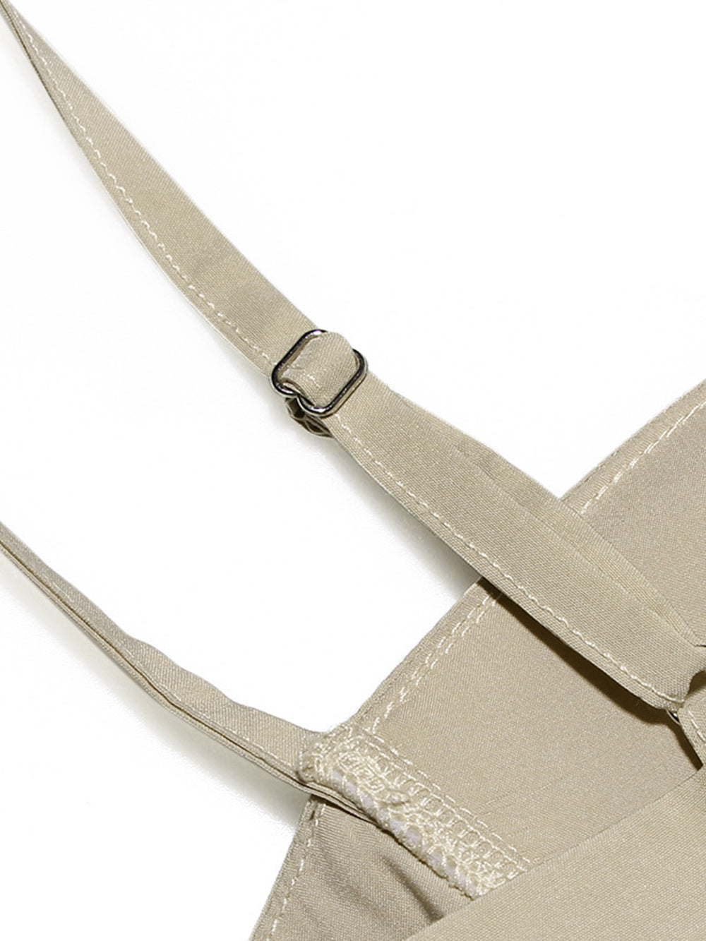 Beige-Sling Midi Dress