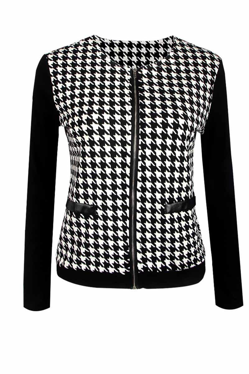 Slim Plaid Jacket