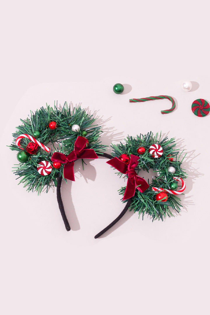 Diadema de dulces navideños