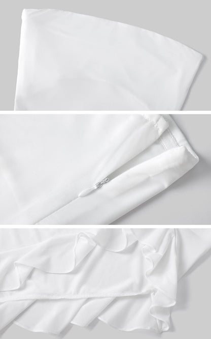 Asymmetric Ruffle Dress