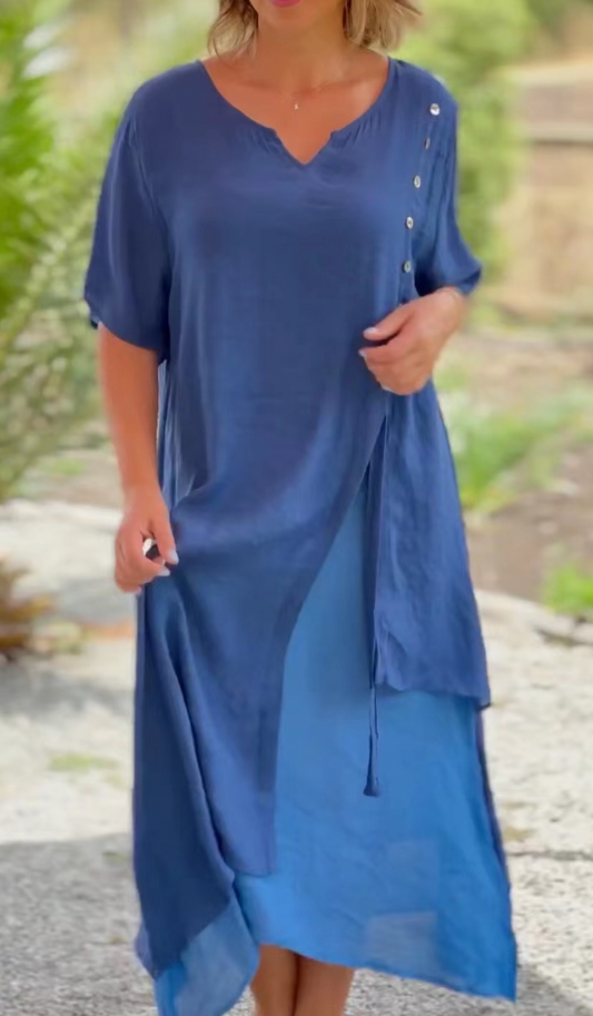 Vestido bohemio con escote en V | Ideal para el verano