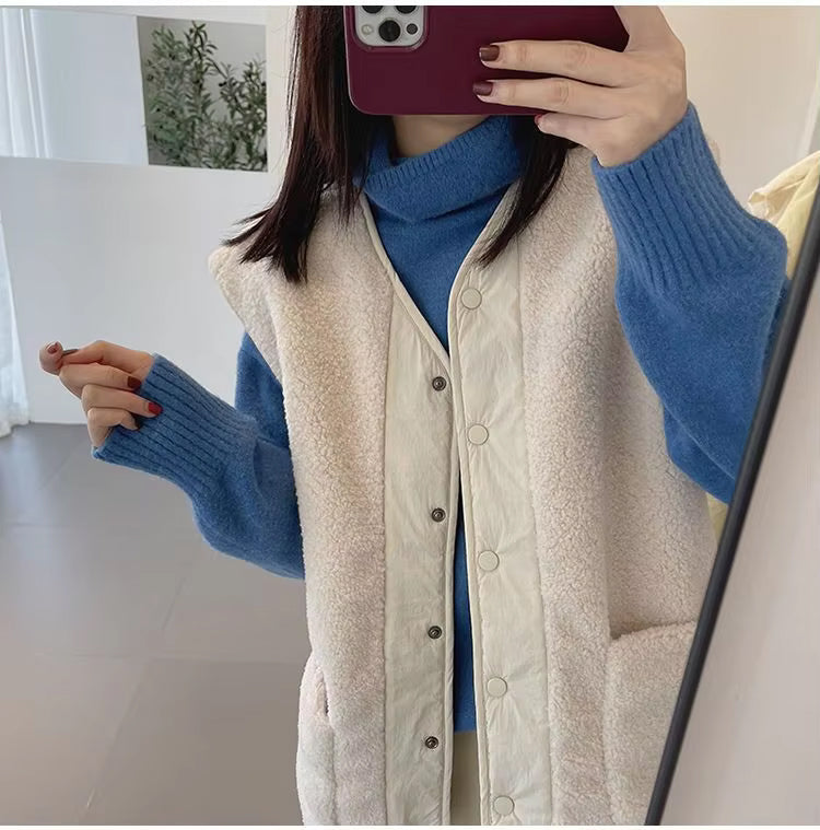 Sleeveless Two Sided Stylish Vest Outerwear