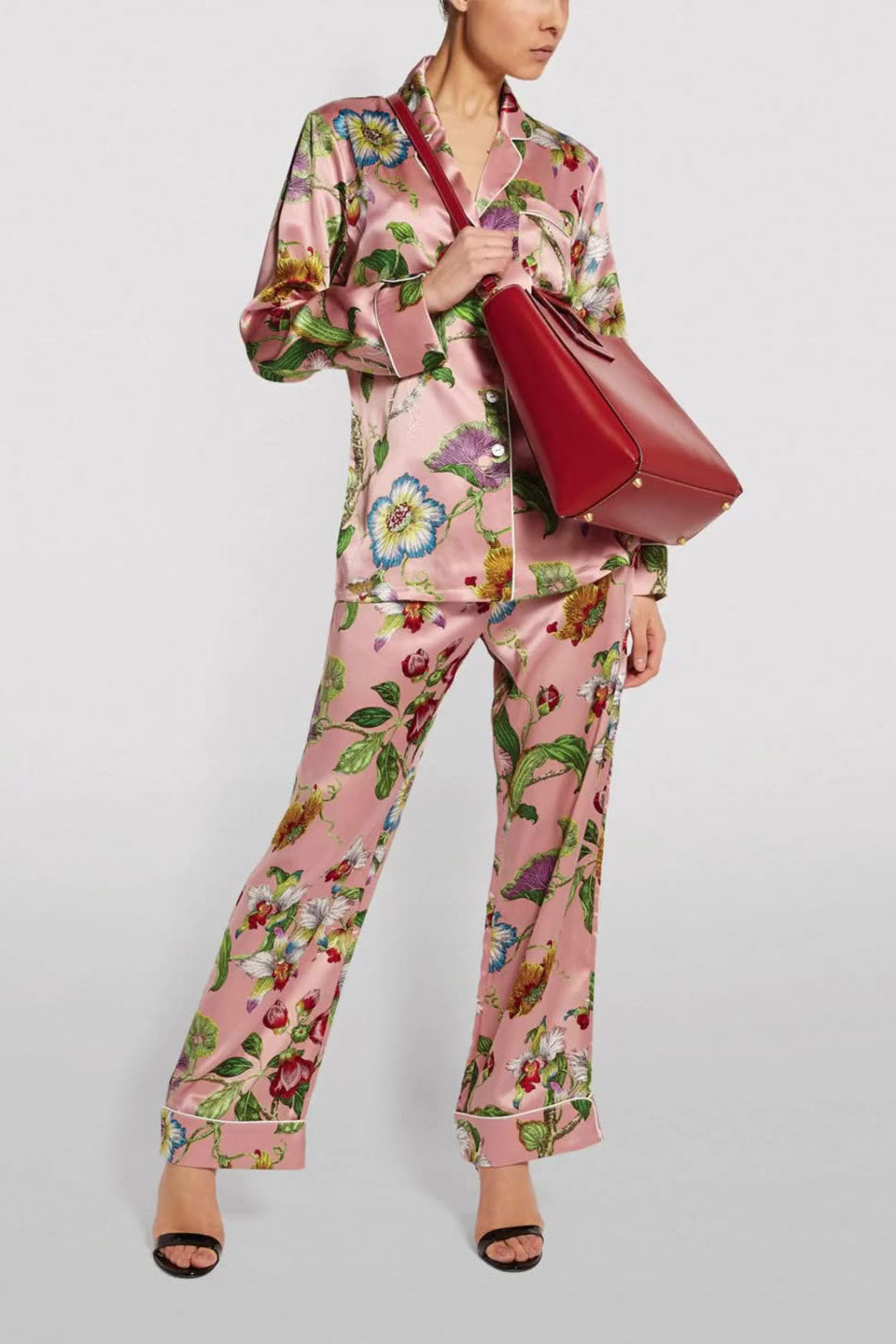 Conjunto de pijama con estampado de jardín secreto