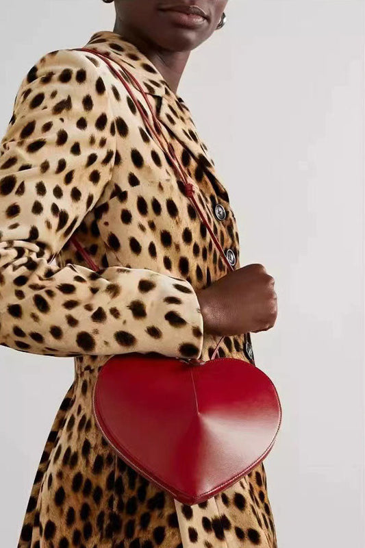 Bolsa para teléfono con forma de corazón, estilo coreano y japonés