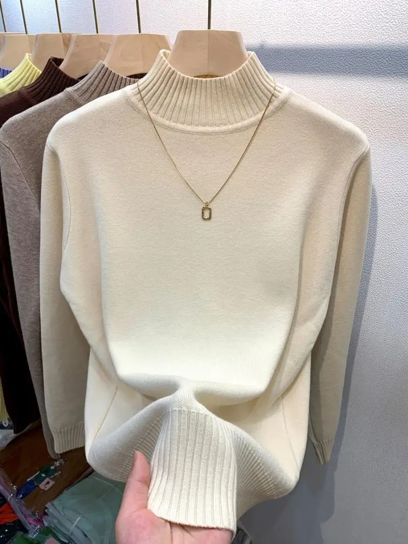 Suéter de cuello alto suave y transpirable para mujer | Ideal para otoño/invierno