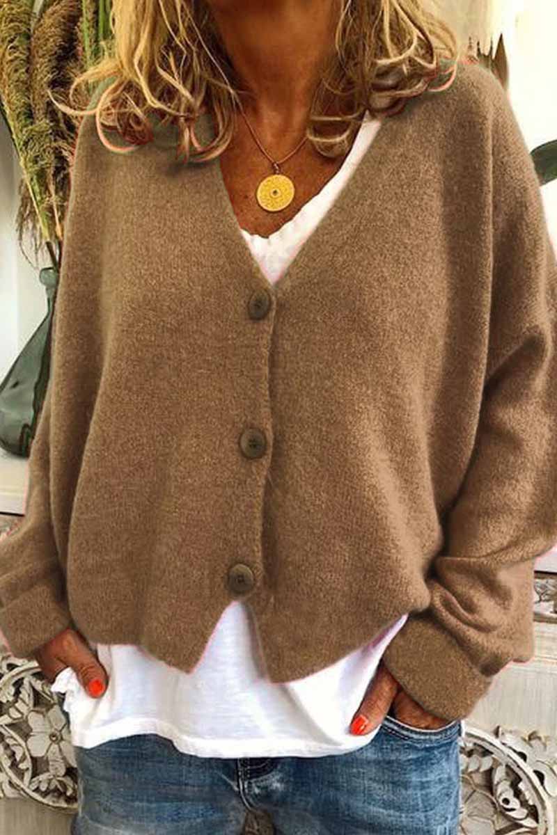Casual Loose Knitted Cardigan ( 6 Colors )