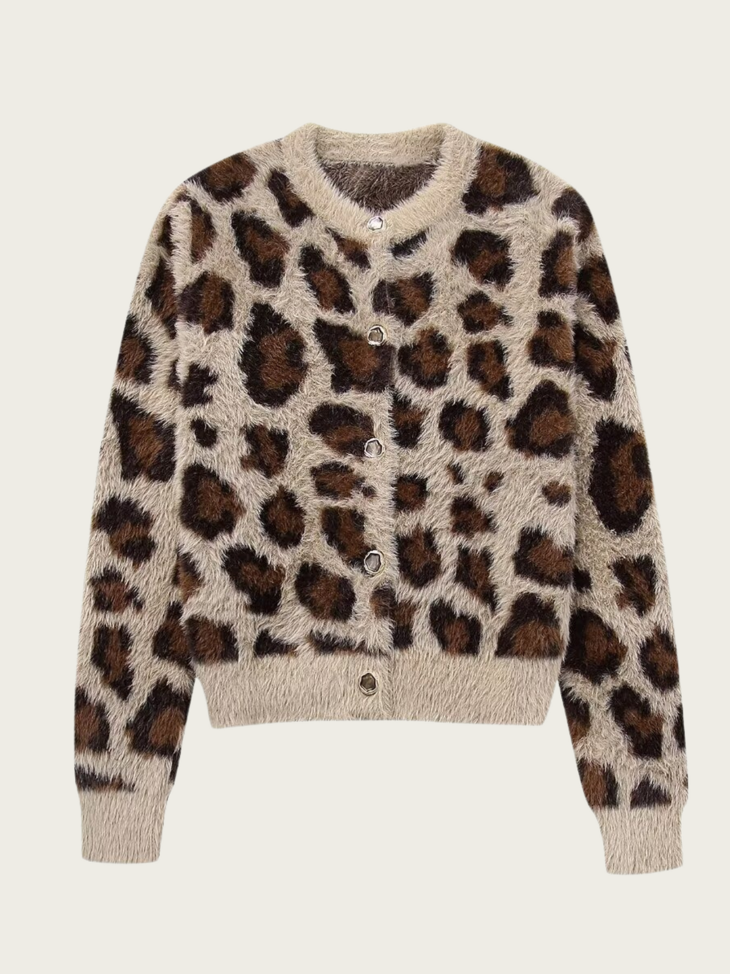 Maizie Faux Fur Leopard Cardigan