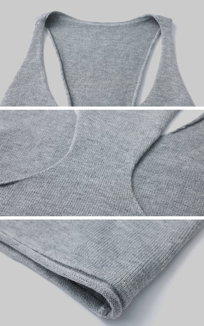 Backless Knit Tank Top