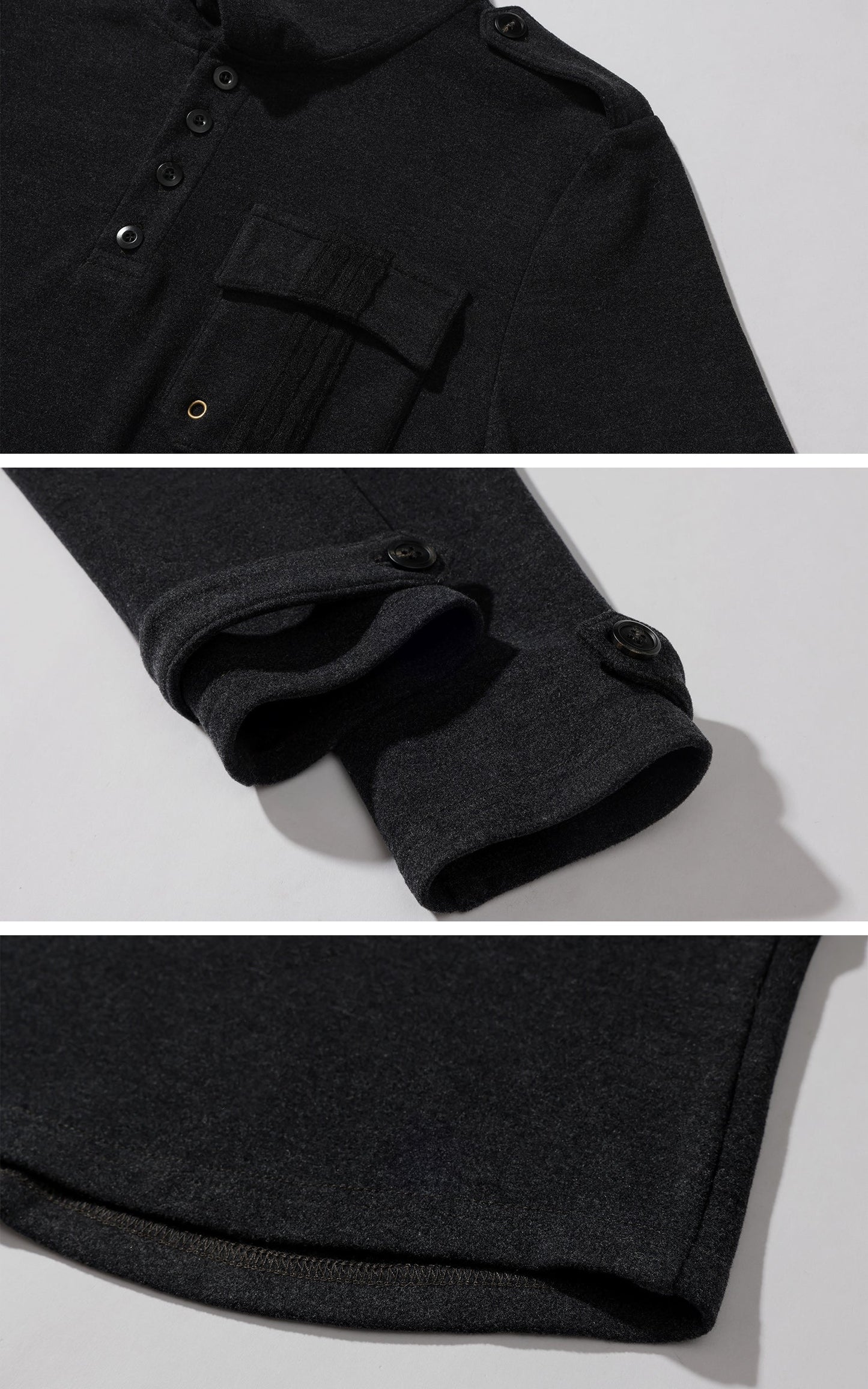Slim Fit Hooded Long Sleeve Top with Pocket and Metal Eyelet Detail
