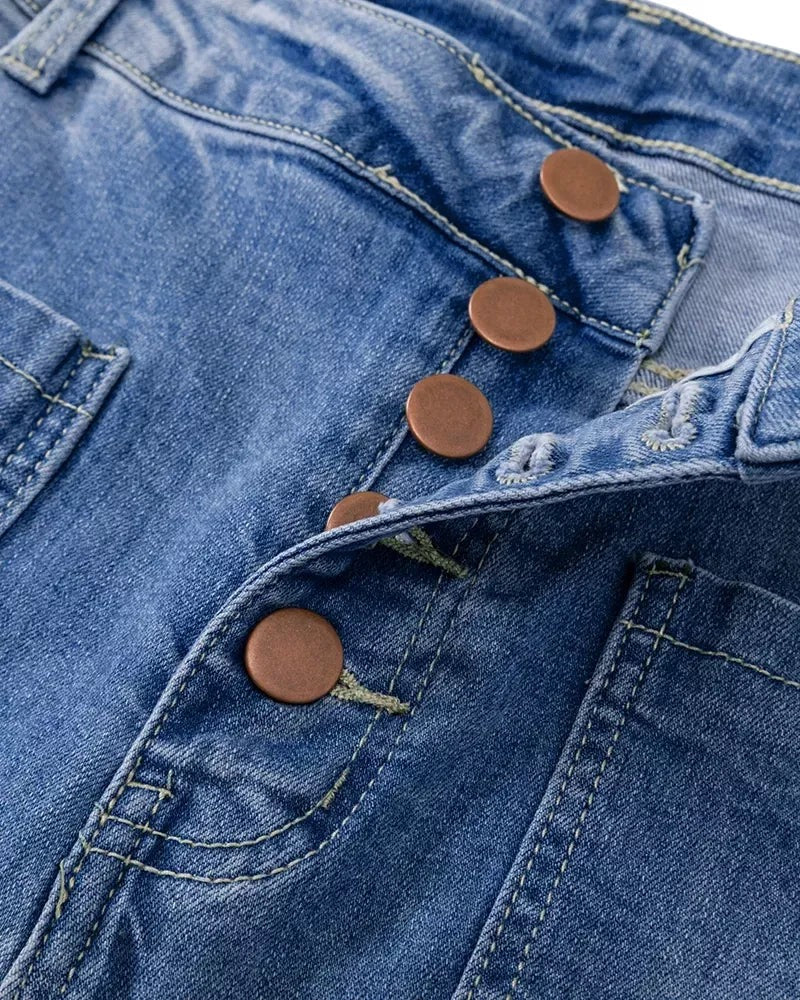 Women's Stretchy High-waisted Bootcut Flare Jeans | Great for Everyday Wear