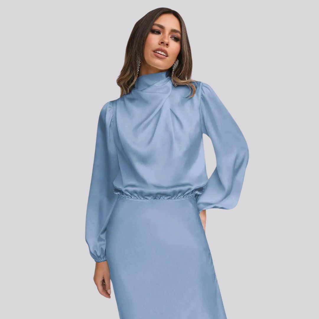 Women's Midi Dress in Longsleeve Design | Ideal for Spring/Summer