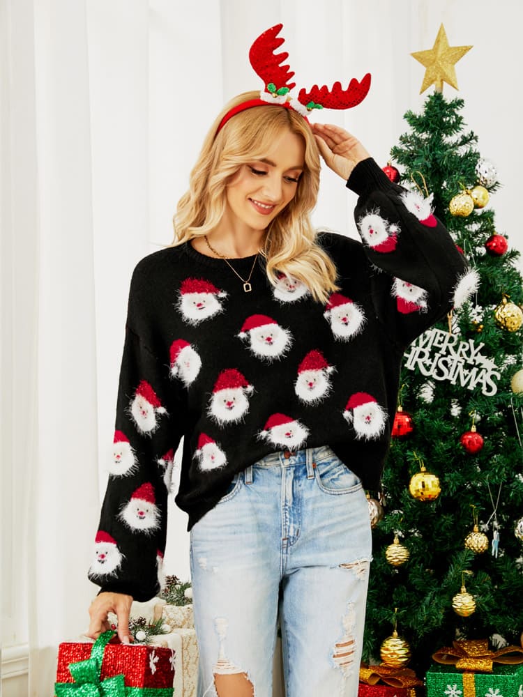 Suéter de punto de Papá Noel 